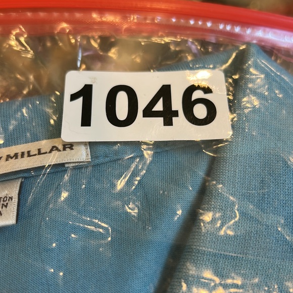 Peter Millar XL Polo Embroidered Golfer W/Umbrella Logo,Short Sleeves,Light Blue - Picture 7 of 7